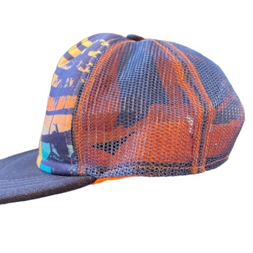 Tommy Bahama Kids Mesh Snapback Hat Hawaiian Sunset Beach Palm Tree - Picture 2 of 9
